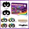 Scratch Masks Gift Set for Kids DIY Magic Scratch Off Paper Art Mask Craft Kit School Classroom Activity Art Project Birthday Halloween Dress Up Party Favors